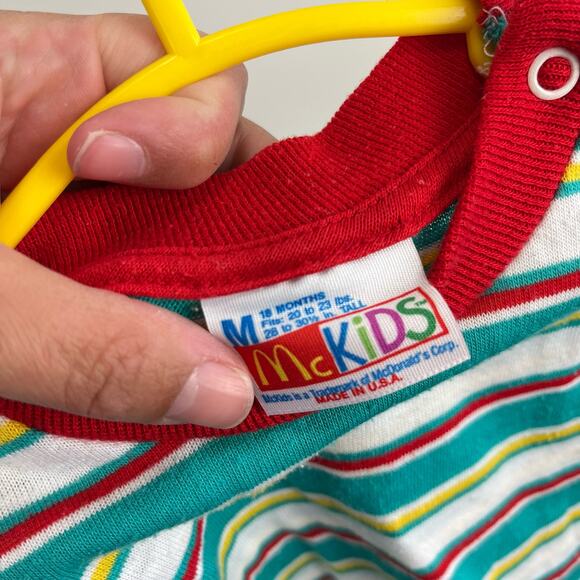 Vintage McKids Striped Long Sleeve Top 18 Months - Picture 4 of 7